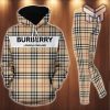 Burberry hoodie leggings luxury brand clothing clothes outfit for women hot 2023