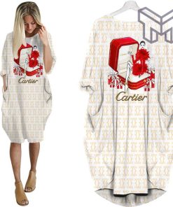 Cartier fashion batwing pocket dress luxury brand clothing clothes outfit for women hot 2023