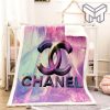 Chanel Natural Logo Luxury Brand Premium Blanket Fleece Living Room Luxury Blanket For Home