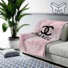 Chanel Pinky Fashion Luxury Brand Premium Blanket Fleece Living Room Luxury Blanket For Home