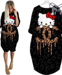 Chanel hello kitty batwing pocket dress luxury brand clothing clothes outfit for women hot 2023