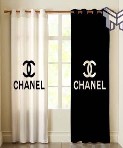 Chanel premium logo luxury window curtain window decor,curtain waterproof with sun block