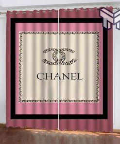Chanel printed premium logo fashion luxury brand window curtain window decor,curtain waterproof with sun block