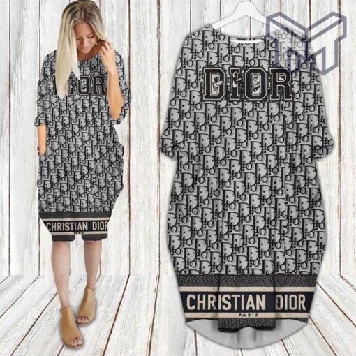 Christian dior batwing pocket dress luxury brand clothing clothes outfit for women hot 2023
