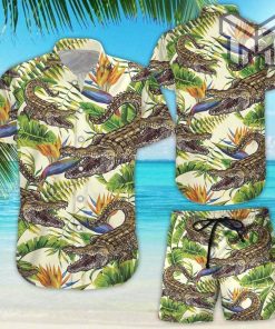 Crocodile Hawaiian Shirt Crocodile Banana Palm Hawaii Shirt Gift For Crocodile Lover