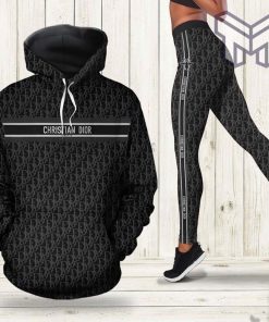 Dior black hoodie leggings luxury brand clothing clothes outfit for women hot 2023