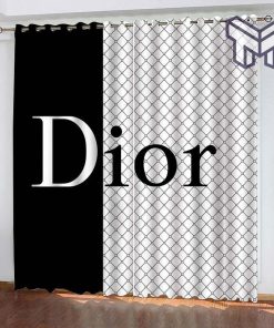 Dior printed premium logo fashion luxury brand window curtain window decor,curtain waterproof with sun block
