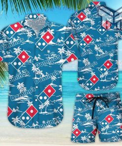 Domino's Tropical Flower Aloha Hawaiian Shirts and short v5, Summer hawaiian day 3d Hawaii shirt