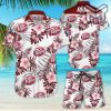 Dr Pepper Tropical Flower Aloha Hawaiian Shirts and short Summer Hawaiian Beach day 3D Hawaiian Shirt