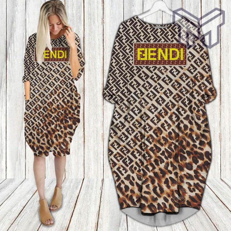 Fendi batwing pocket dress luxury clothing clothes outfit for women hot 2023