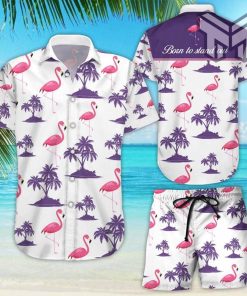 Flamingo Hawaiian Shirt Flamingo Born To Stand Out All Over Printed Hawaii Shirt Beach Themed Gift