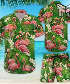 Flamingo Hawaiian Shirt Stand Tall And Be Fabulous Tropical Flamingo Hawaii Shirt Beach Themed Gift