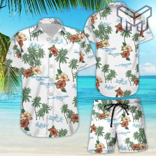 Flower Hawaiian Shirt Tropical Hibiscus Flower Beach Pattern Hawaii Shirt Gifts For Beach Lovers