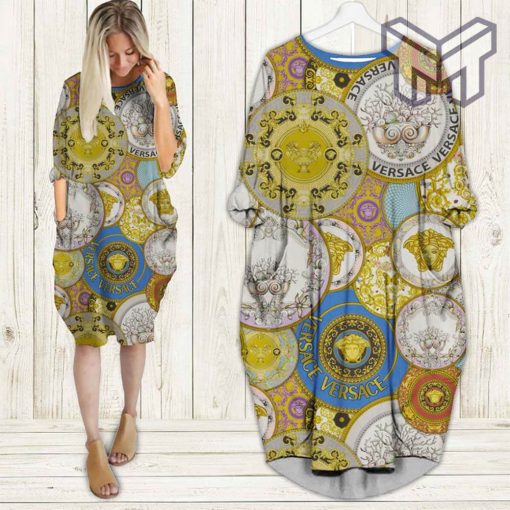 Gianni versace batwing pocket dress luxury brand clothing clothes outfit for women hot 2023 Type02