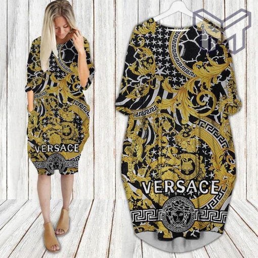 Gianni versace batwing pocket dress luxury brand clothing clothes outfit for women hot 2023 Type04