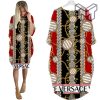 Gianni versace black red batwing pocket dress luxury brand clothing clothes outfit for women hot 2023