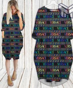 Gianni versace multicolor batwing pocket dress luxury brand clothing clothes outfit for women hot 2023