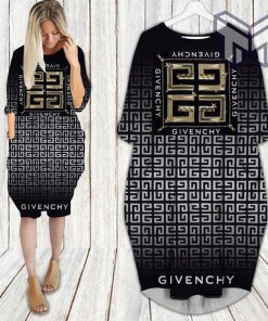 Givenchy black batwing pocket dress luxury clothing clothes outfit for women hot 2023