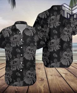 Gothic Skull Hawaiian Shirt, Goth Shirt Skull Hawiiian Shirt, Hawaiian Shirts