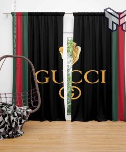 Gucci Black Fashion Luxury Brand Premium Window Curtain waterproof with sun block,curtain waterproof with sun block