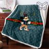 Gucci Mickey Mouse Fashion Luxury Brand Premium fleece blanket thin blanket to keep warm