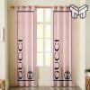 Gucci Pinky Luxury Brand Logo Premium Window Curtain waterproof with sun block,curtain waterproof with sun block