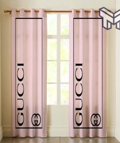 Gucci Pinky Luxury Brand Logo Premium Window Curtain waterproof with sun block,curtain waterproof with sun block