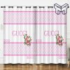 Gucci Pinky Luxury Brand Premium Window Curtain waterproof with sun block,curtain waterproof with sun block