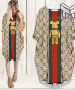 Gucci bearbrick batwing pocket dress luxury brand clothing clothes outfit for women hot 2023