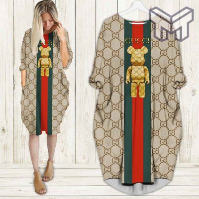 Gucci bearbrick batwing pocket dress luxury brand clothing clothes outfit for women hot 2023