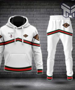 Gucci bee white hoodie sweatpants pants hot 2023 luxury brand clothing clothes outfit for men