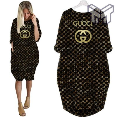 Gucci black batwing pocket dress luxury brand clothing clothes outfit for women hot 2023