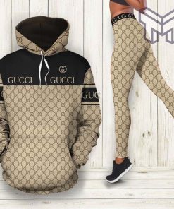 Gucci black brown hoodie leggings luxury brand clothing clothes outfit for women hot 2023