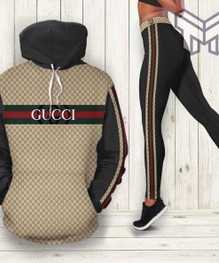 Gucci black hoodie leggings luxury brand clothing clothes outfit for women hot 2023