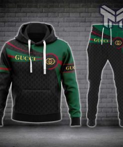Gucci black hoodie sweatpants pants hot 2023 luxury brand clothing clothes outfit for men