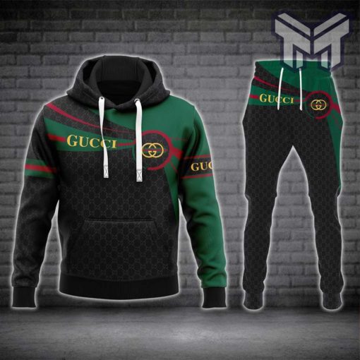 Gucci black hoodie sweatpants pants hot 2023 luxury brand clothing clothes outfit for men