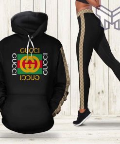 Gucci black stripe hoodie leggings luxury brand clothing clothes outfit for women hot 2023