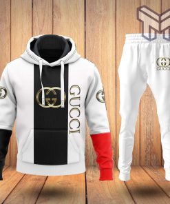 Gucci black white hoodie sweatpants pants hot 2023 luxury brand clothing clothes outfit for men