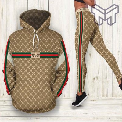 Gucci brown hoodie leggings luxury brand clothing clothes outfit for women hot 2023