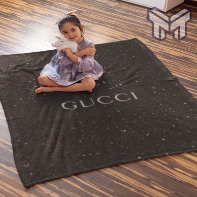 Gucci dark luxury brand hot logo premium blanket fleece thin blanket to keep warm