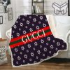 Gucci fashion luxury brand fleece blanket comfortable blanket