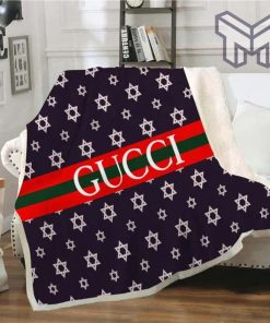 Gucci fashion luxury brand fleece blanket comfortable blanket