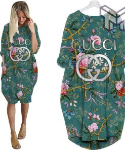 Gucci flower batwing pocket dress luxury brand clothing clothes outfit for women hot 2023 Type03