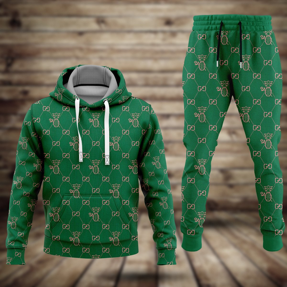 Personalized gucci green hoodie sweatpants pants hot 2023 luxury brand  clothing clothes outfit for men
