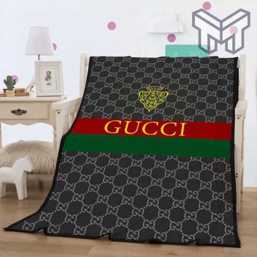 Gucci hot luxury brand fleece blanket comfortable blanket