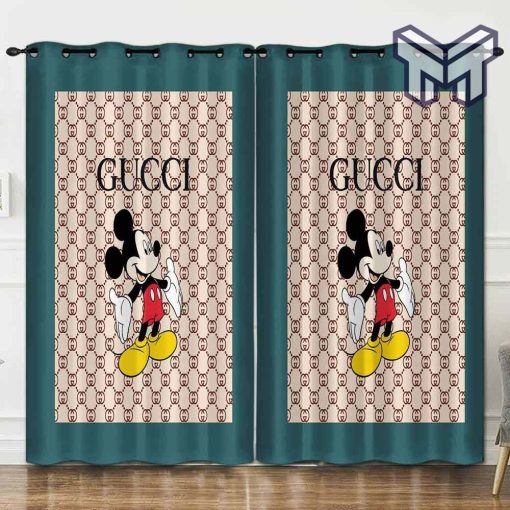 Gucci mickey luxury brand premium window curtain window decor,curtain waterproof with sun block