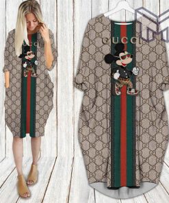 Gucci mickey mouse batwing pocket dress luxury brand clothing clothes outfit for women hot 2023 Type02