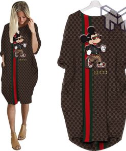 Gucci mickey mouse batwing pocket dress luxury brand clothing clothes outfit for women hot 2023 Type04