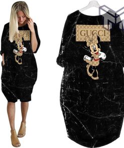 Gucci minnie mouse batwing pocket dress luxury brand clothing clothes outfit for women hot 2023