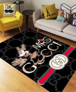Gucci minnie mouse disney luxury area rug for living room bedroom carpet home decorations mat type 1